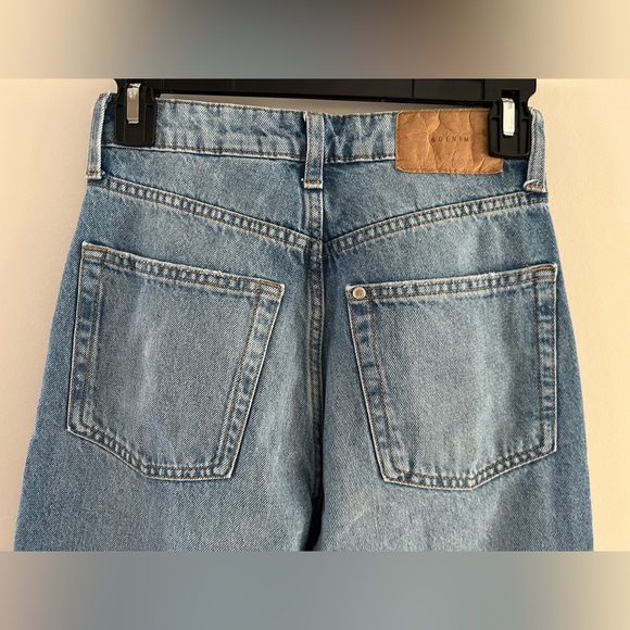 &Denim Ultra High Waist Wide Leg Coupe Jeans, Size 2 - Picture 4 of 12